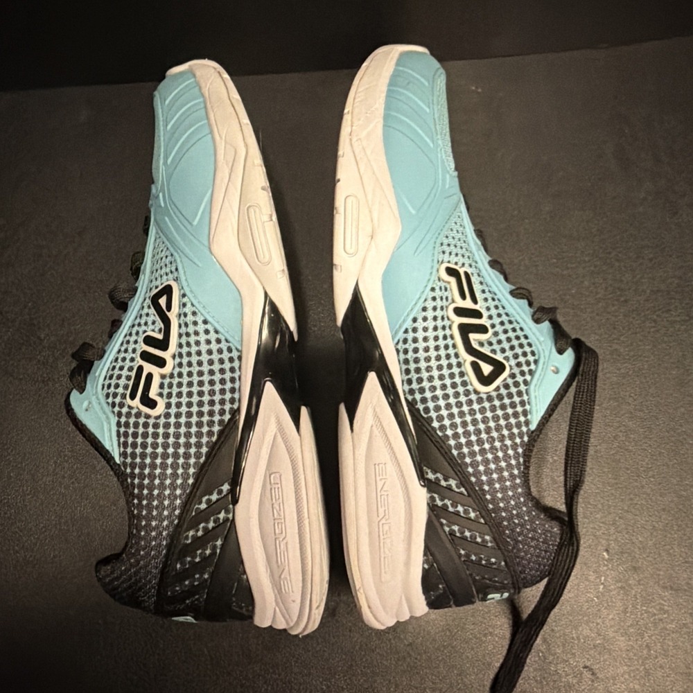 Fila Volley Zone Pickleball Women's Size 8.5 Black, Blue Sneakers #5PM00599 - Picture 10 of 10